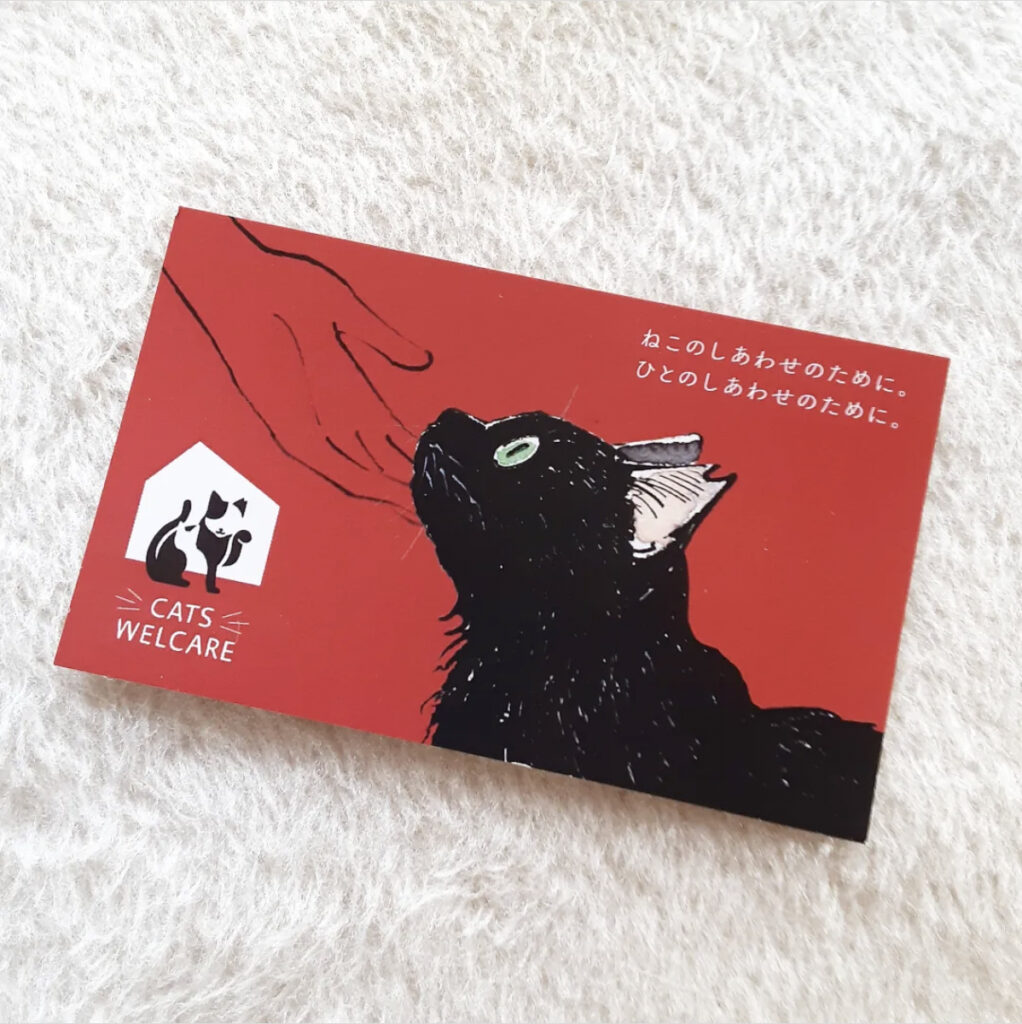 保護猫サロン「CATS WELCARE様のショップカードイラスト制作